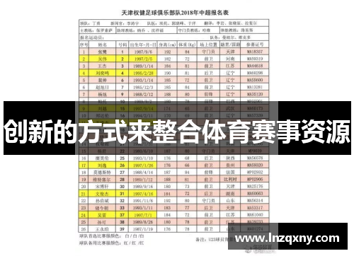 创新的方式来整合体育赛事资源